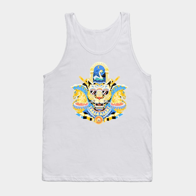 Wild and Majestic: A Vibrant Design for Endless Fun Tank Top by yoaz